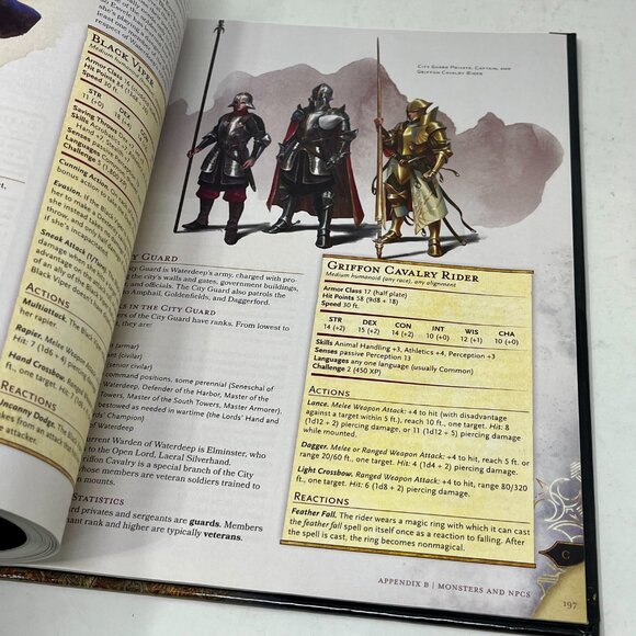 Dungeons & Dragons Waterdeep DRAGON HEIST Campaign Book 1st Print 2018 D&D - Picture 9 of 15